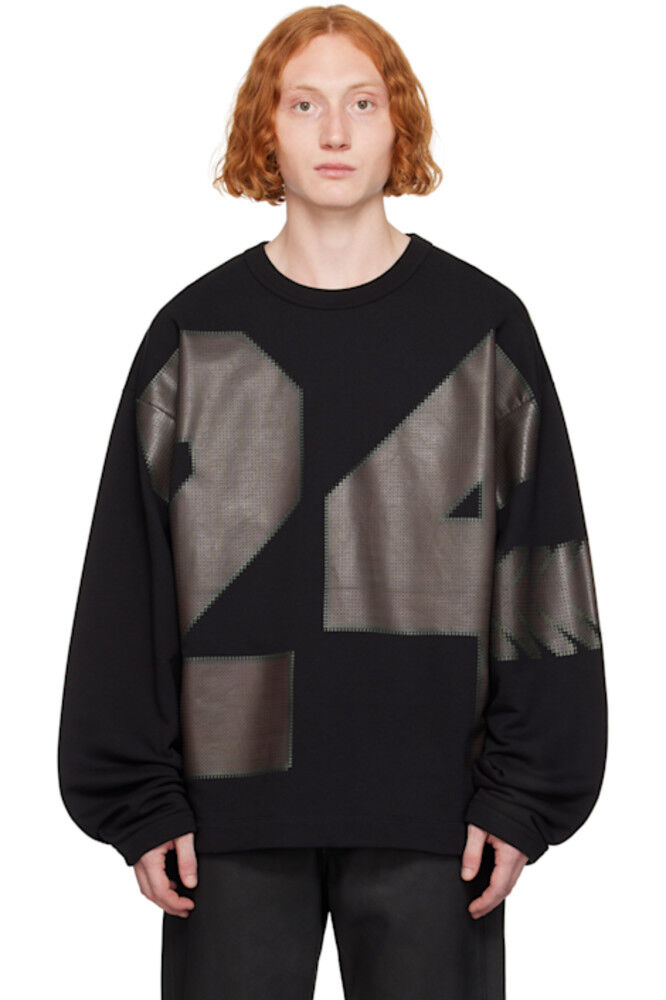 

Черный свободный свитшот Dries Van Noten