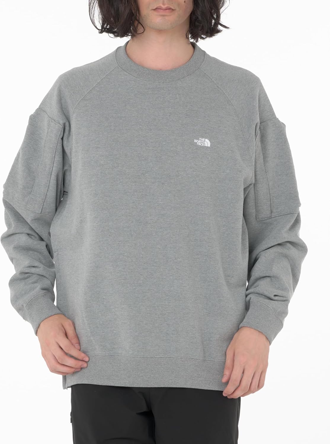 

Толстовка The North Face CR, унисекс, совместима с ремешками для кормления младенцев, устойчива к пятнам от еды, антибактериальная, устойчива к запахам, серый