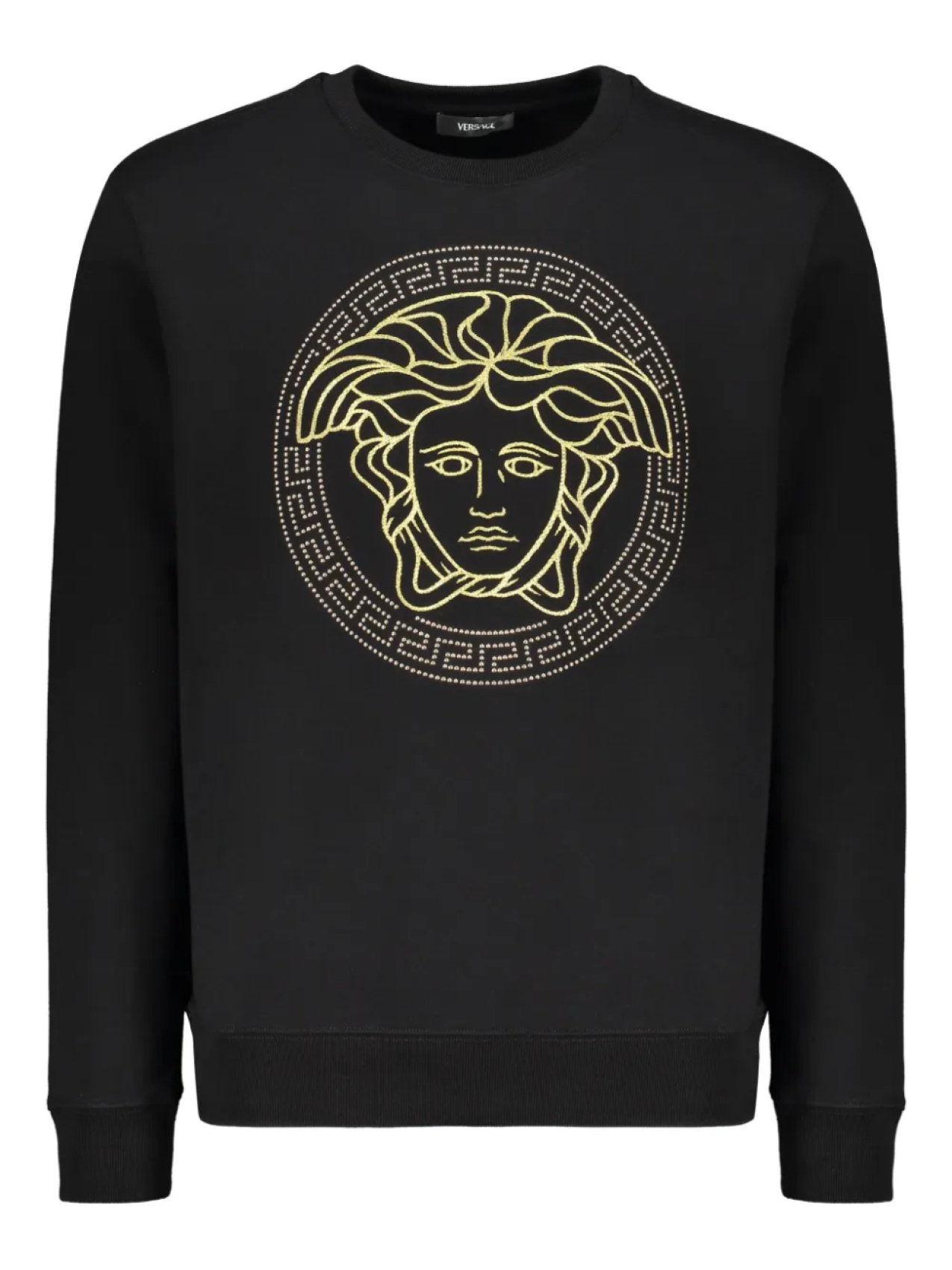 

Хлопковая толстовка Versace, черный