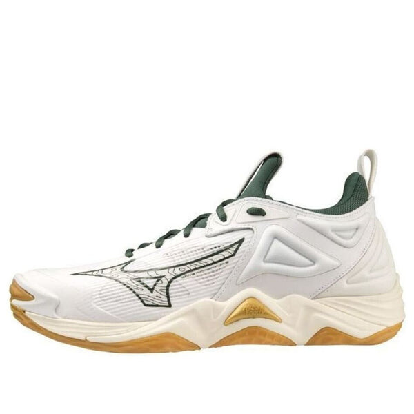 

Кроссовки wave momentum 3 'white green gold' Mizuno, белый