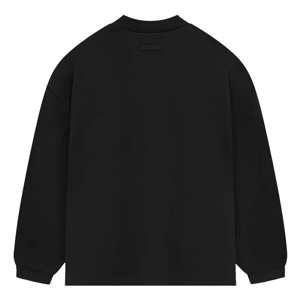 Футболка ss24 heavy jersey long-sleeve t-shirt 'jet black' Fear Of God Essentials, черный — фото 2