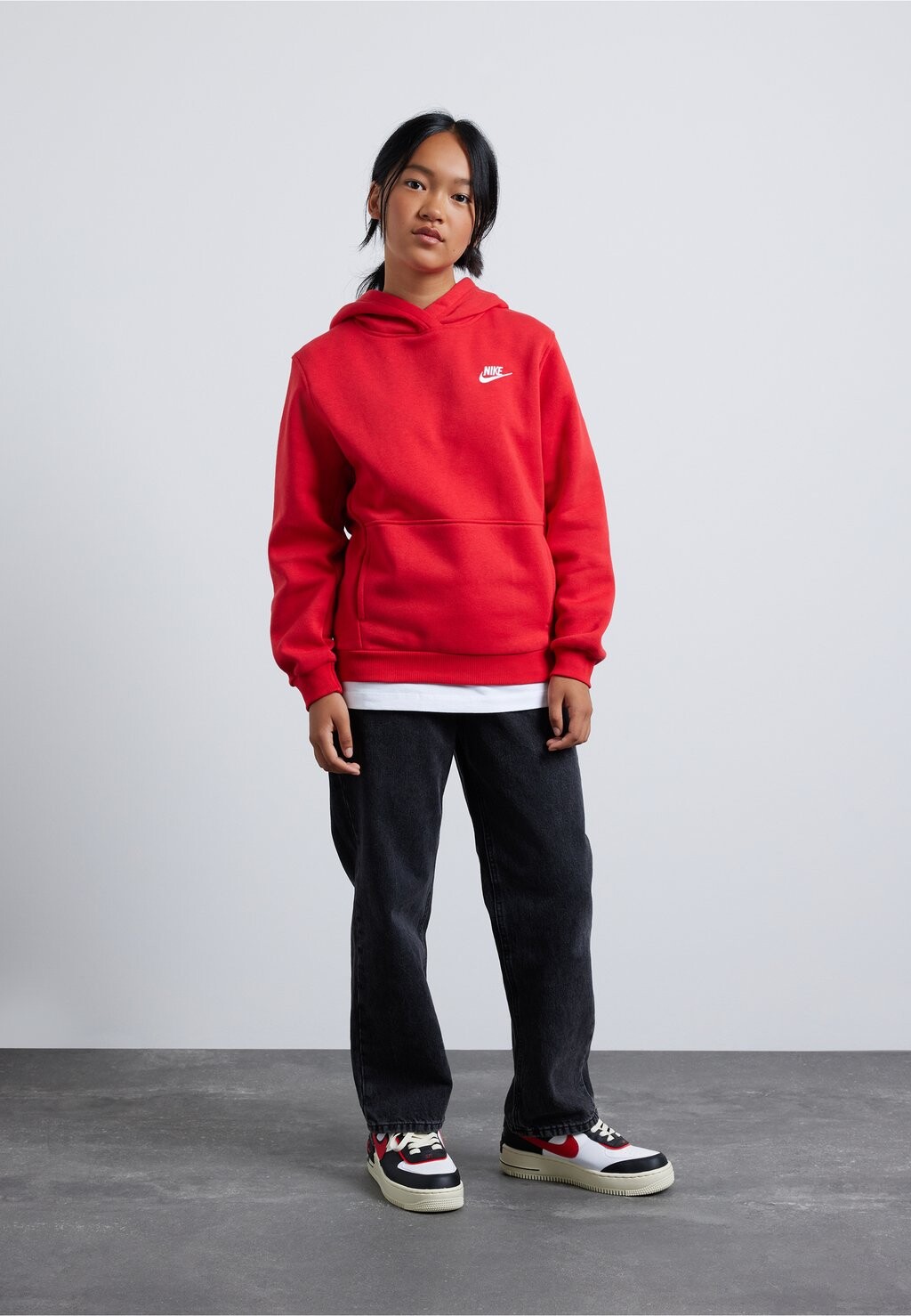 Толстовка Club Unisex Nike, цвет university red white — фото 2