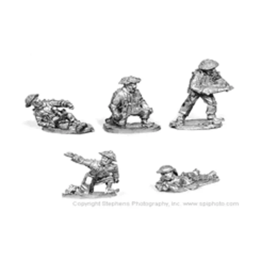 

Расчет противотанкового орудия, WWII Command Decision Miniatures - UK - Infantry (15mm) (Old Glory)