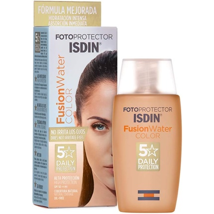 

Fotoprotector Fusion Water Color SPF 50 Тонирующий солнцезащитный крем на водной основе для лица, ежедневное использование, естественное покрытие, 50 мл ISDIN
