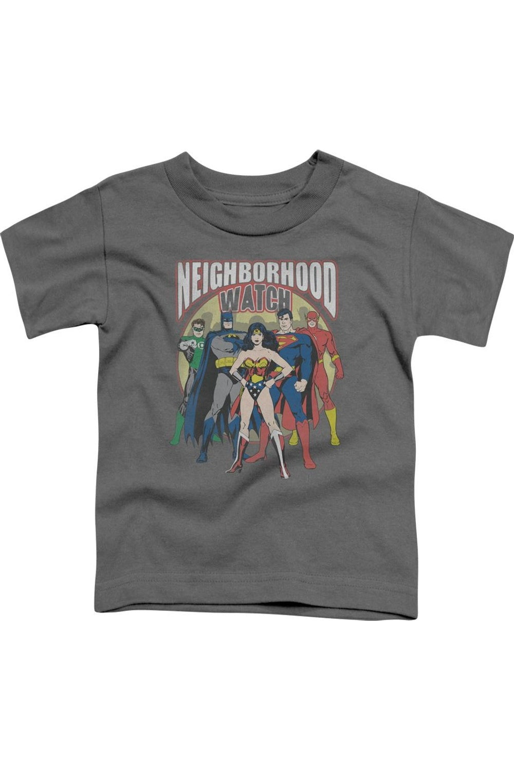 

Футболка с коротким рукавом для детей "Лига справедливости Америки: Дозор соседей" Gildan, Charcoal