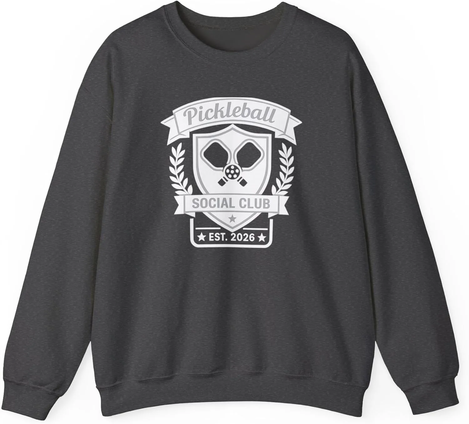 Свитшот Pickleball Social Club с минималистичным дизайном Clubhouse Badge