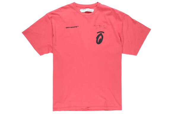 Футболка splitted arrows large short sleeve loose fit red Off-White, красный — фото 2