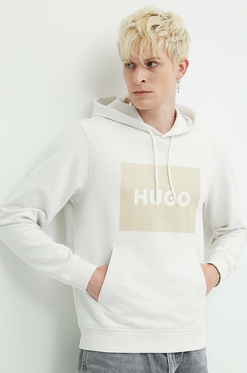 

Толстовка HUGO из хлопка, бежевый
