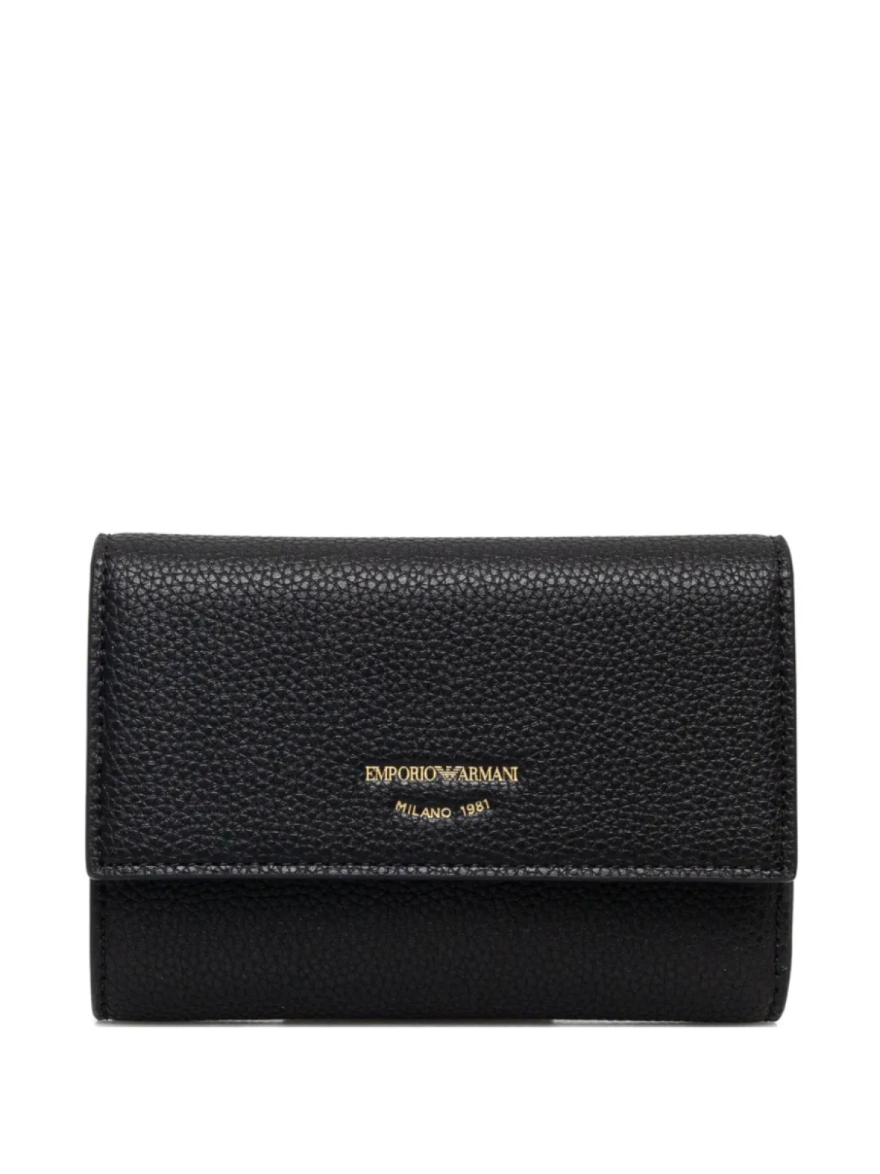 

Кошелек с логотипом и печатью Emporio Armani, черный