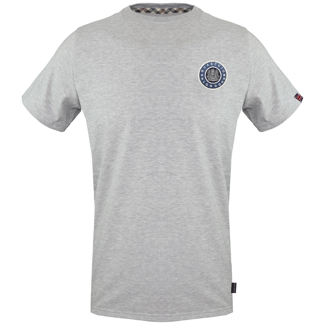 

Маленькая футболка с логотипом london circle Aquascutum, серый