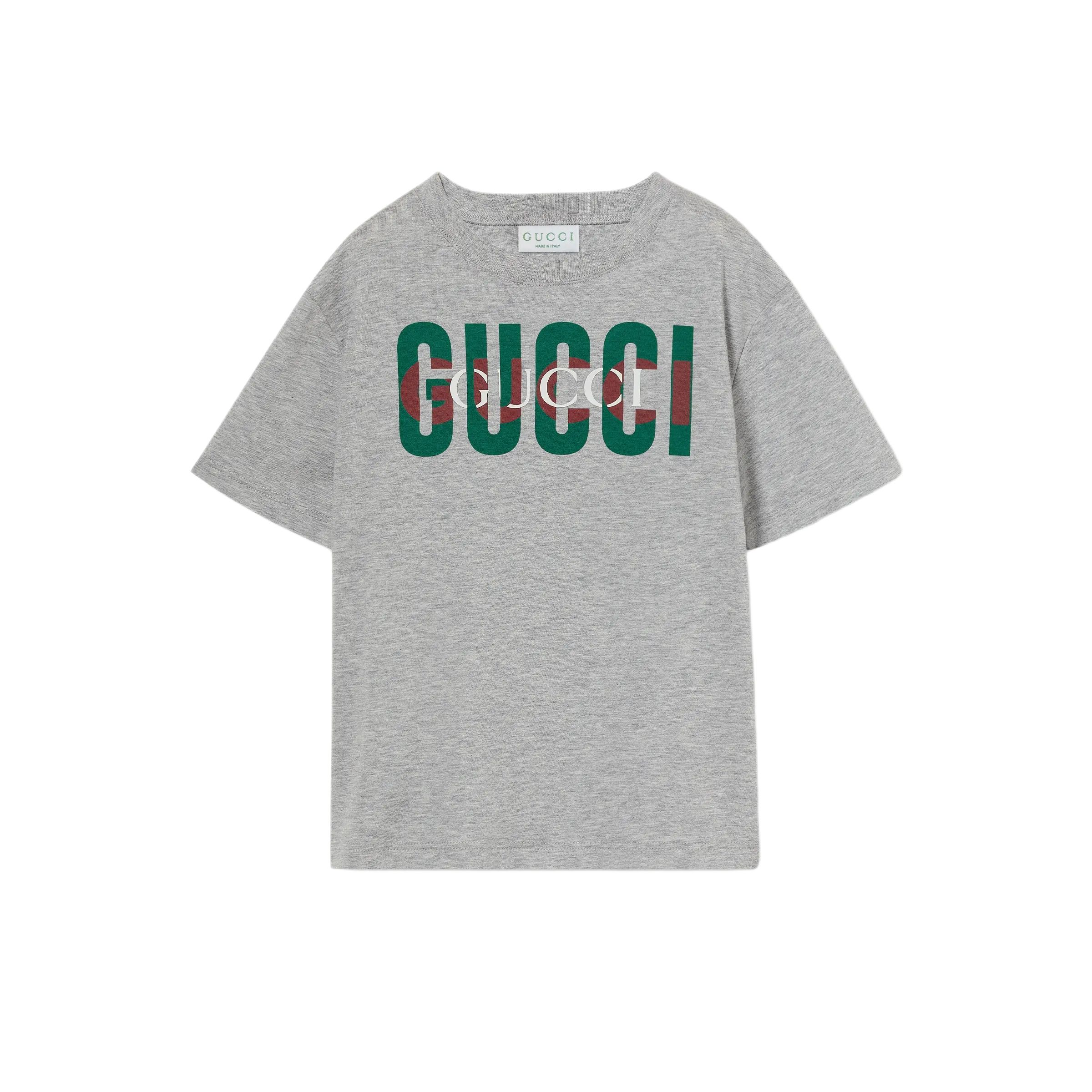 Футболка SS25 светло-серая детская GUCCI — фото 2
