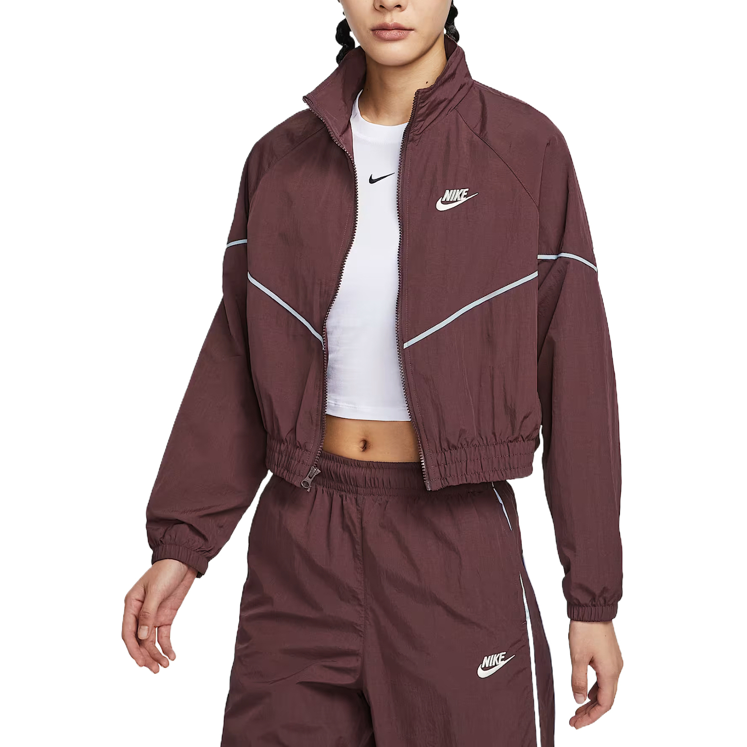 

Nike Спортивная куртка женская бордово-красная