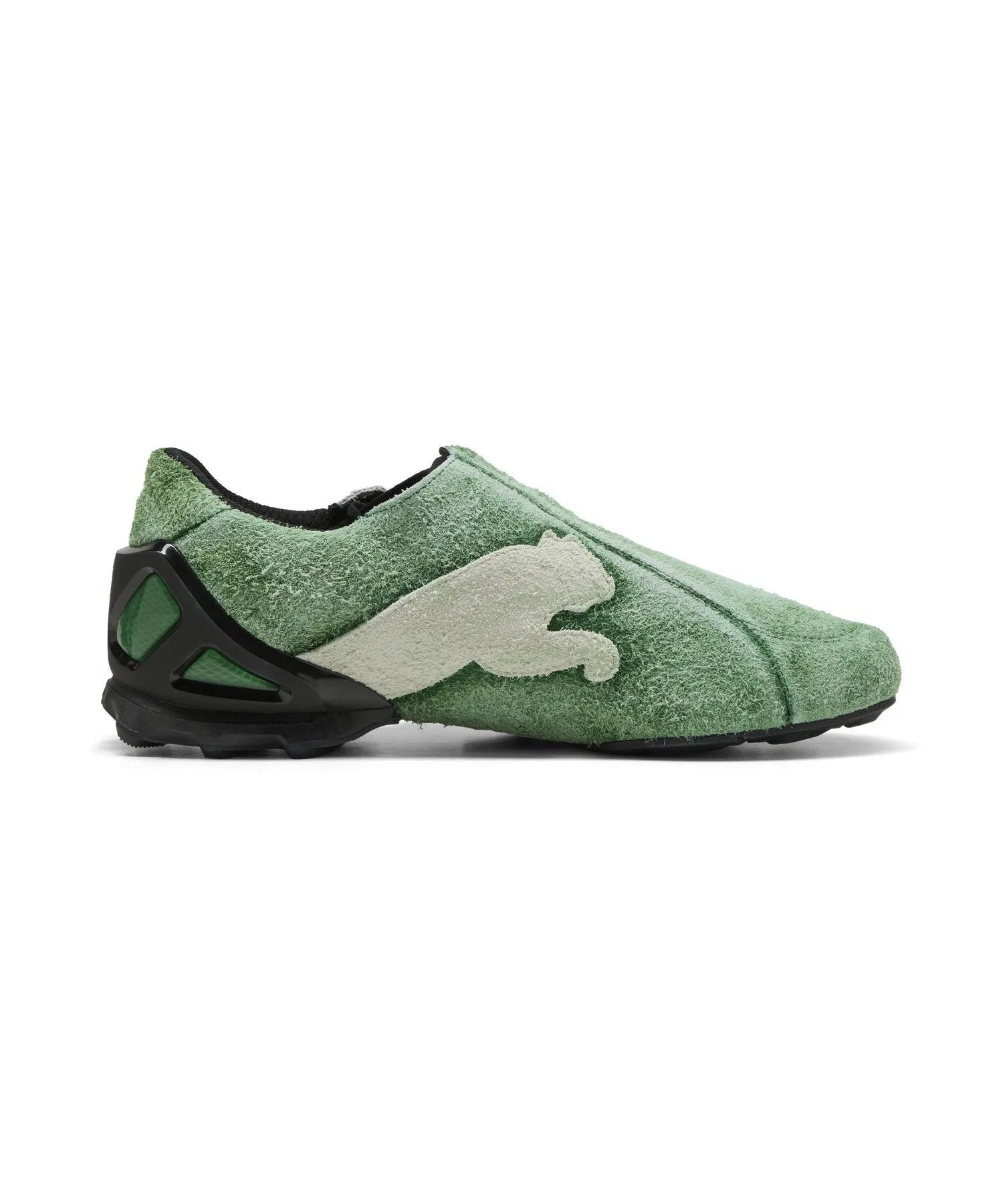 Унисекс кроссовки PUMA V-S1 KIDSUPER с замшей зелёные — фото 2