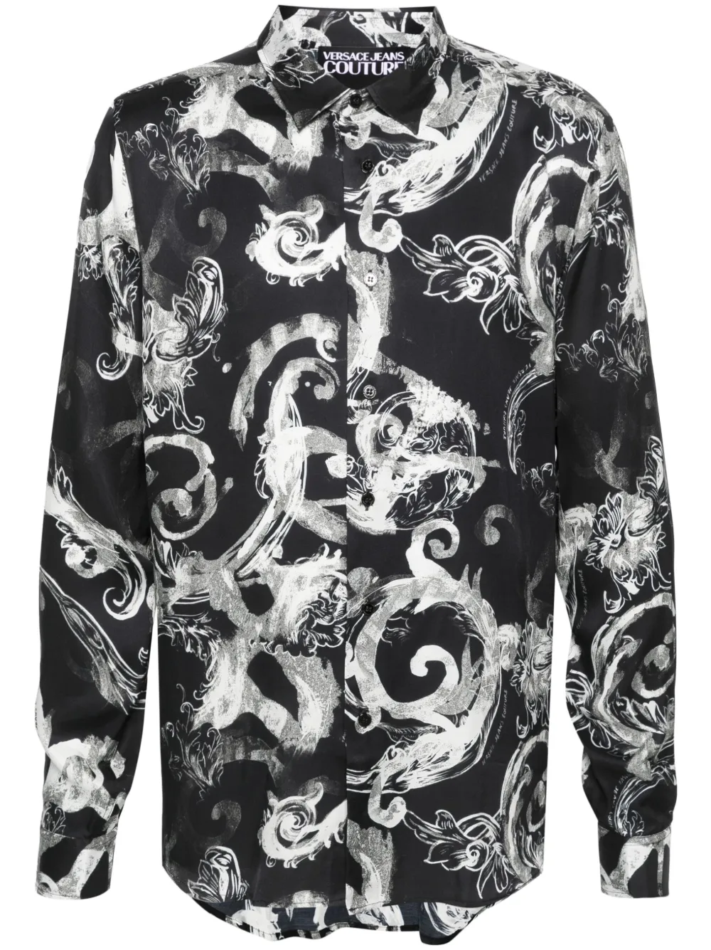 

Рубашка с узором Versace Jeans Couture, черный