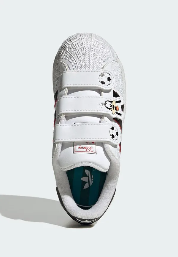 Кроссовки disney superstar ii с удобной застежкой Adidas Originals, Cloud White Core Black Red — фото 3