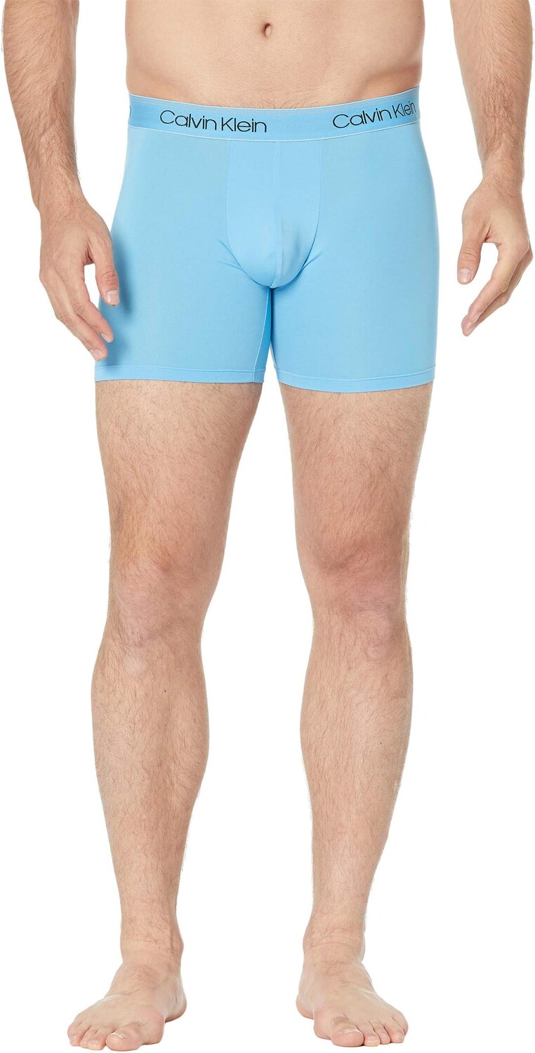 Комплект трусов-боксеров из микроэластичной ткани, 3 шт. Calvin Klein Underwear, цвет New Navy — фото 4