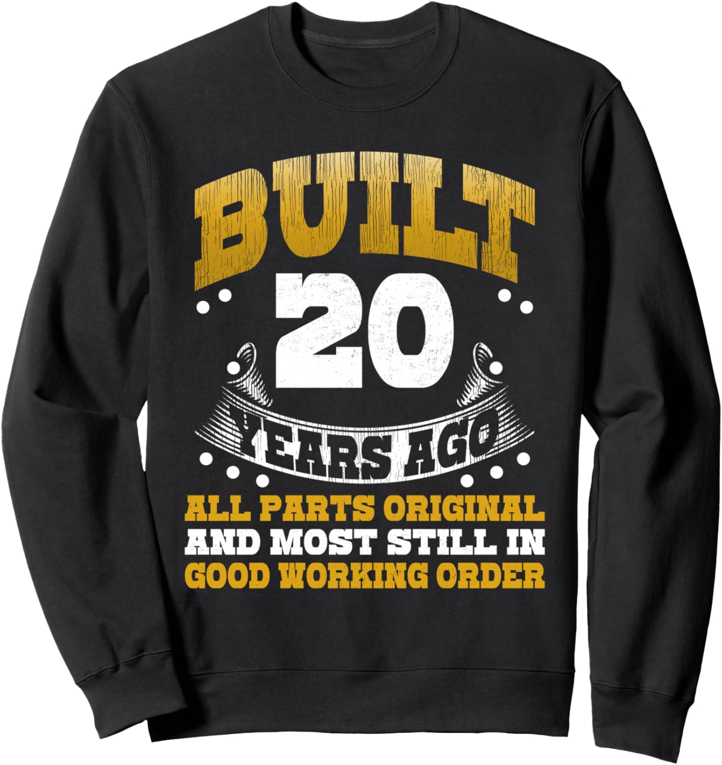 

Забавная винтажная толстовка ко 20-летию со дня рождения: «20 лет назад» (2004) Funny Birthday Party Bday Gag Joke Gifts Store, черный