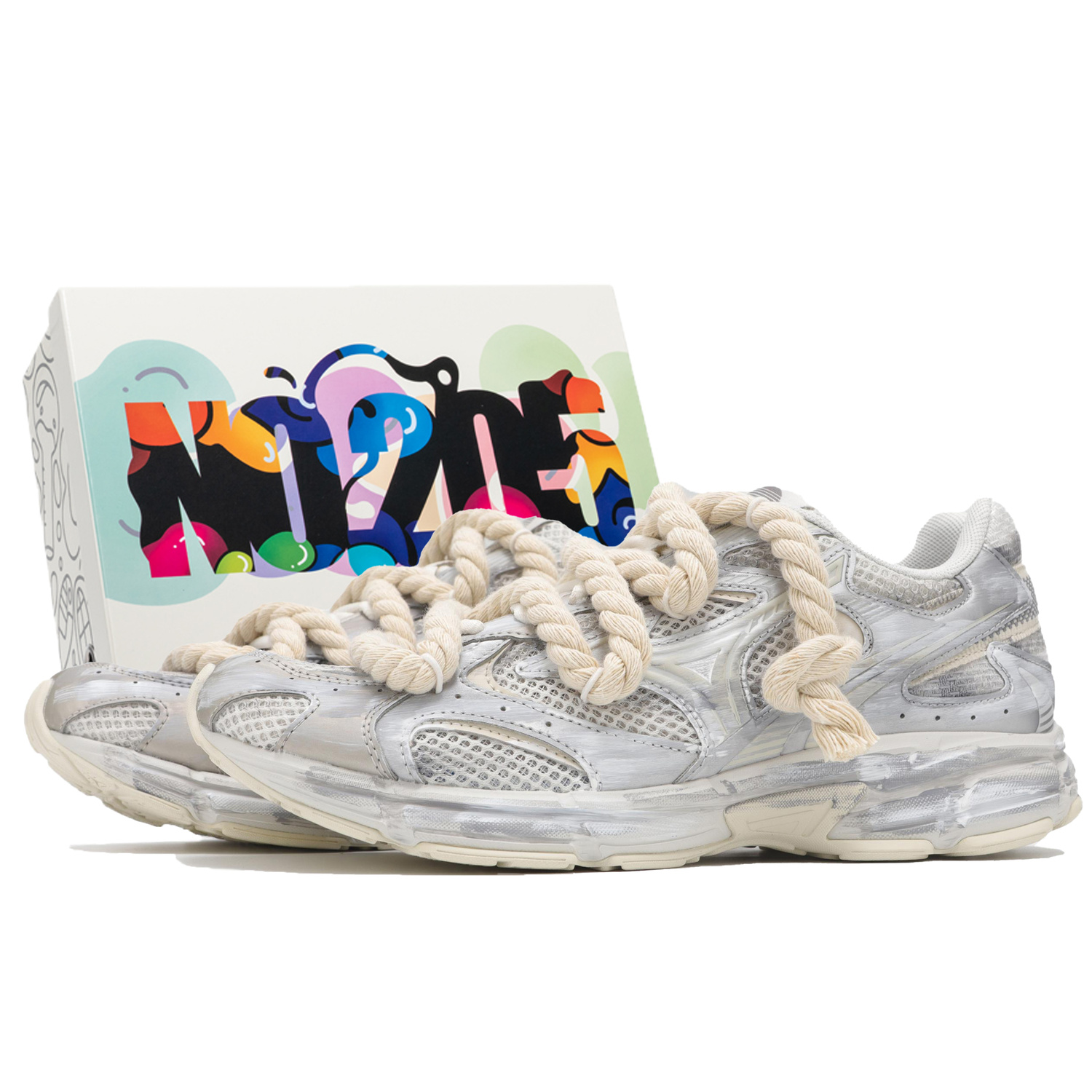 

Speed 2K амортизация устойчивость к истиранию дышащие низкие кроссовки для бега unisex Mizuno, серебристо-серый