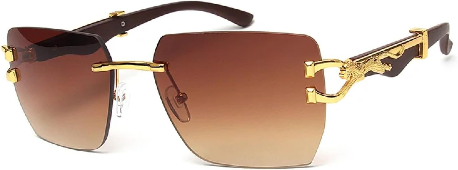 

Солнцезащитные очки с защитой от УФ-излучения UV400 | Без оправы, увеличенные, с двойной перемычкой и градиентным переходом | Для женщин и мужчин, для занятий спортом на открытом воздухе и вождения DSVIGF, C5