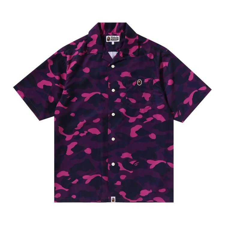

Рубашка BAPE Color Camo Ape Head One Point Shirt, фиолетовый
