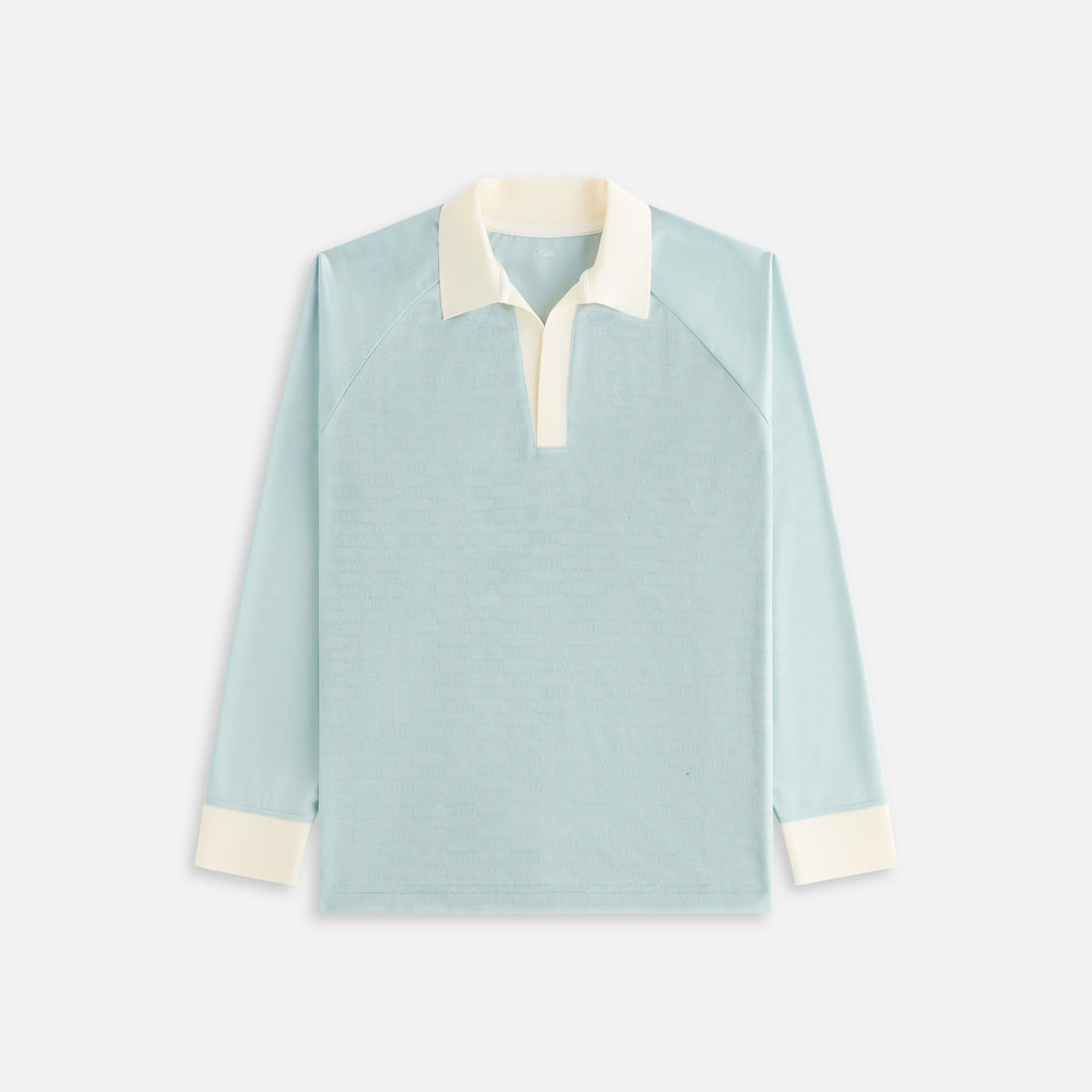 

Рубашка Kith Women Ridley Polo Monogram Jersey Long Sleeve, цвет Fuse