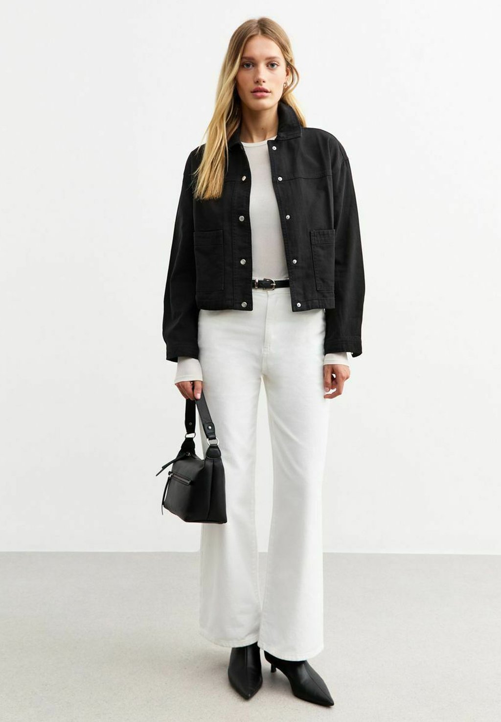 

Джинсовая куртка BUTTON UP New Look, черный