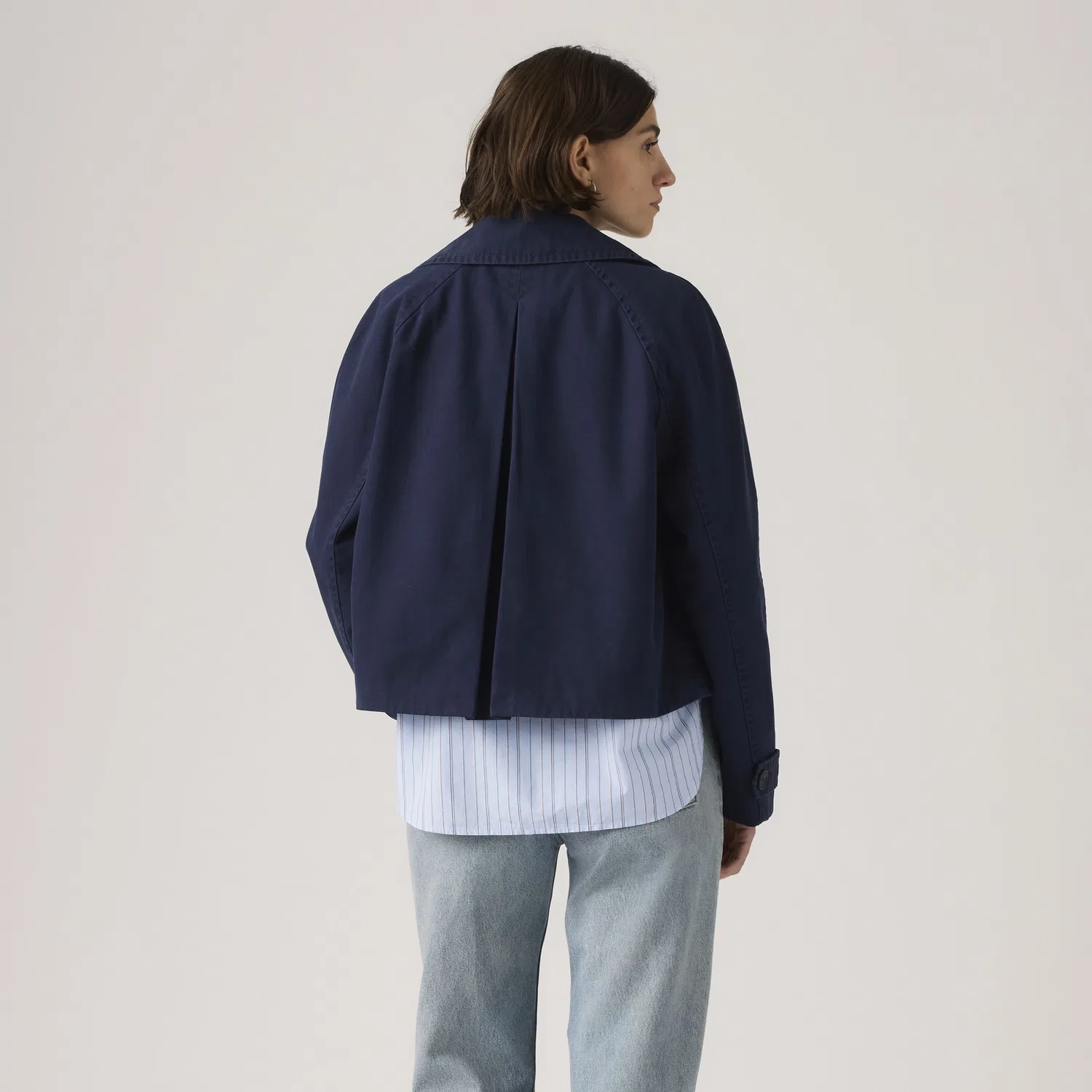 Укороченная тренч-куртка Bree в стиле «свинг» Levi's, Blue — фото 4