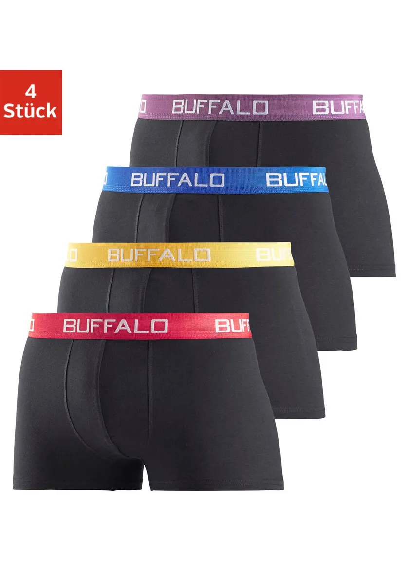 

Buffalo Boxer "Боксерские шорты мужские" (4 шт.) из смеси хлопка, черный