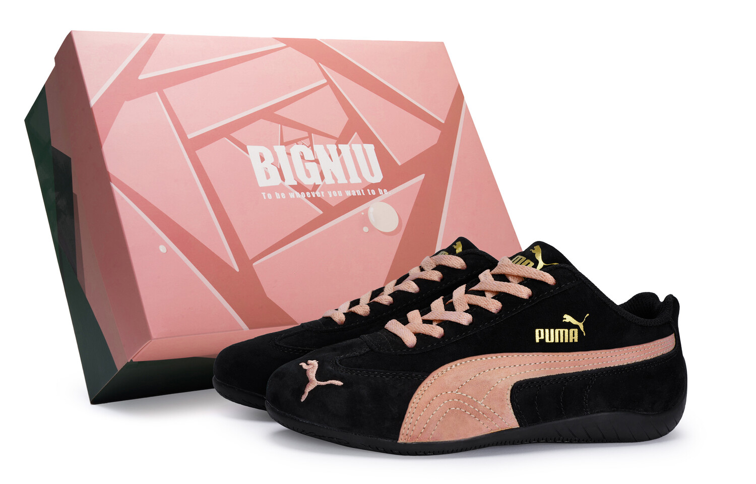 

Кроссовки Puma Speedcat Lifestyle Shoes Unisex Low-top Pink, черный