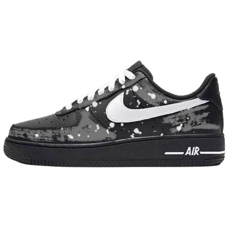 

Кроссовки Nike Air Force 1 Dirty Graffiti противоскользящие износостойкие низкие для скейтбординга унисекс черно-белые, цвет Black