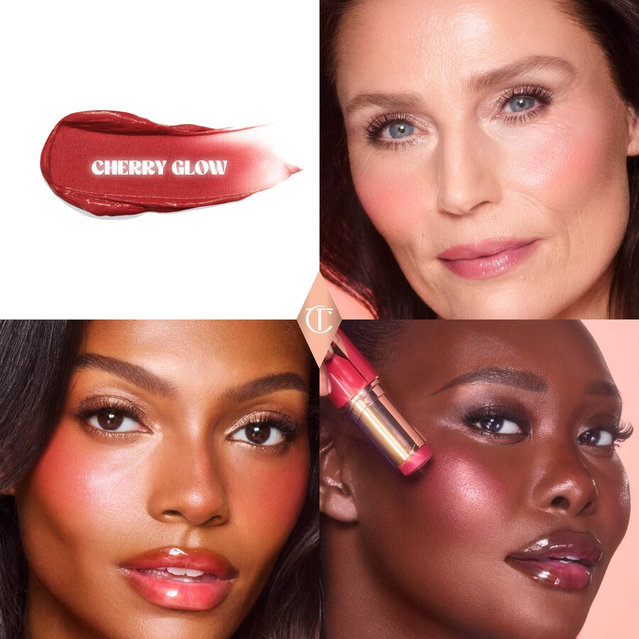 Румяна-стик Unreal Lip + Cheek Glow с гиалуроновой кислотой Charlotte Tilbury, 0.31 oz/9 mL, Cherry Glow — фото 2