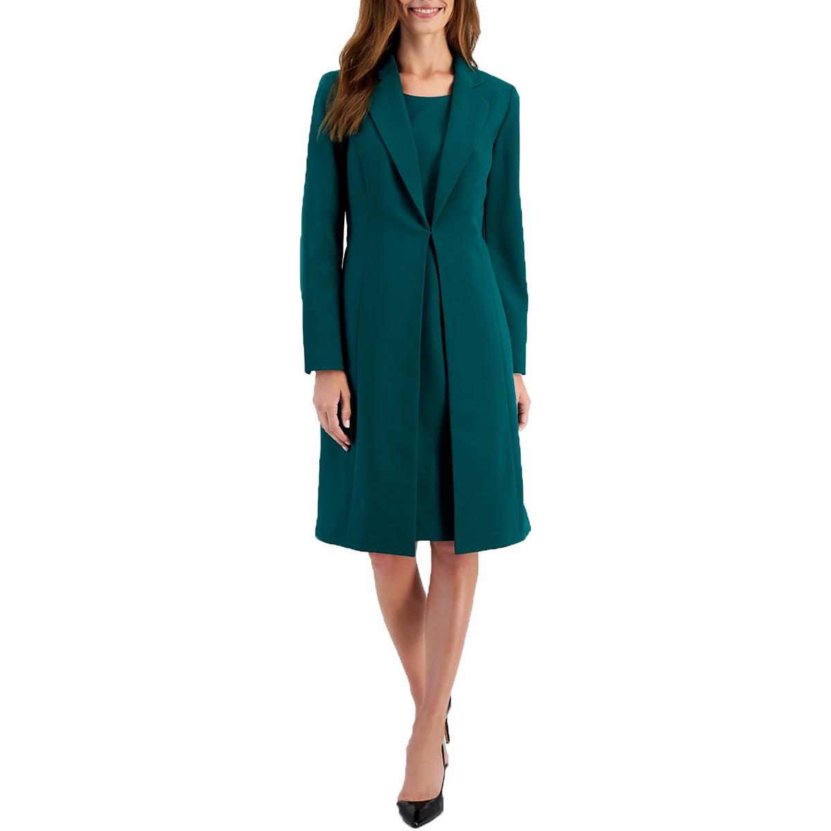 

Petites Женский костюм с подплечниками из полиэстера на одной пуговице Le Suit, цвет emerald