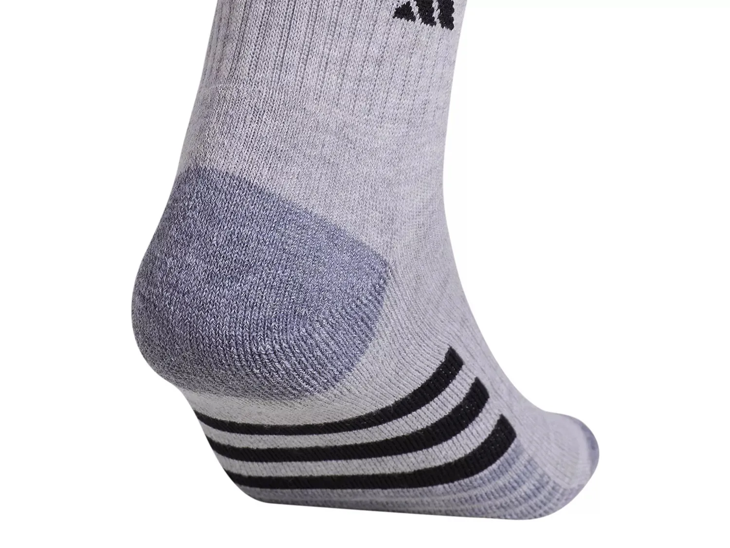Носки мужские Adidas Cushioned 3.0 длиной до щиколотки - 3 шт., серые — фото 4