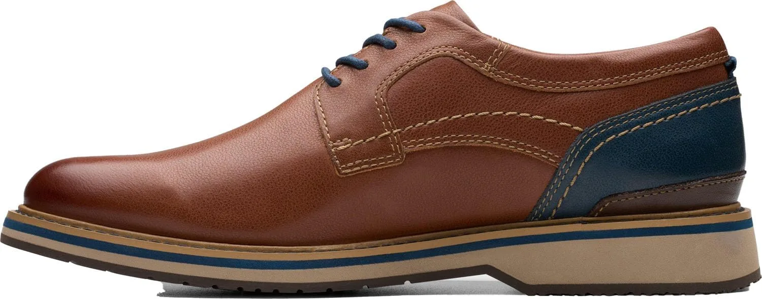 Мужские кроссовки Clarks Monahan Plain Oxford, коричневый — фото 2