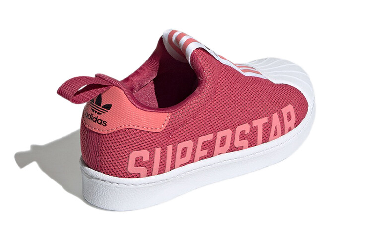 SUPERSTAR 360 Детские кроссовки для скейтбординга PS Low-top Арбузно-красные Adidas Originals — фото 4