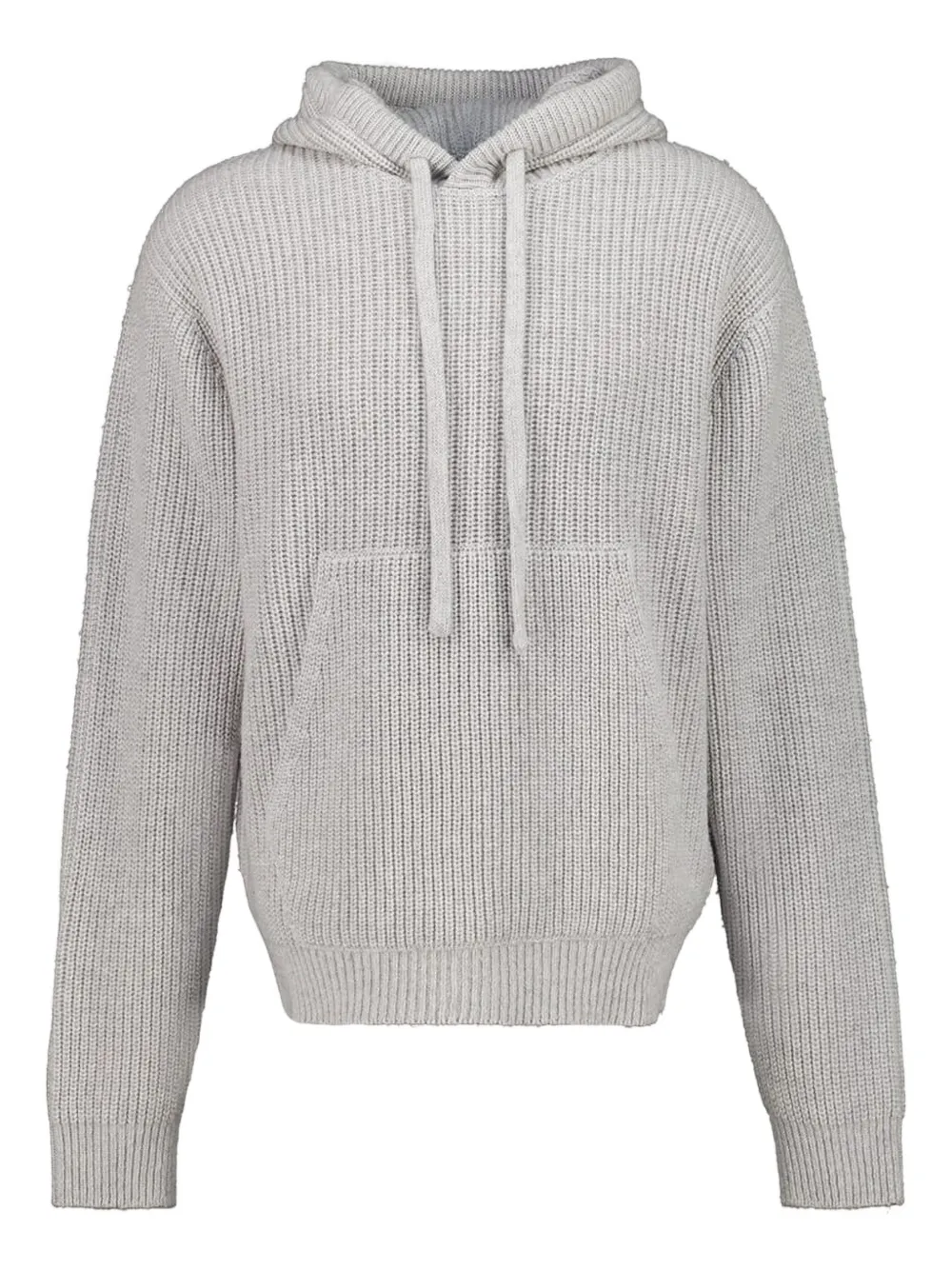 

Худи в рубчик с изогнутым логотипом Palm Angels, серый