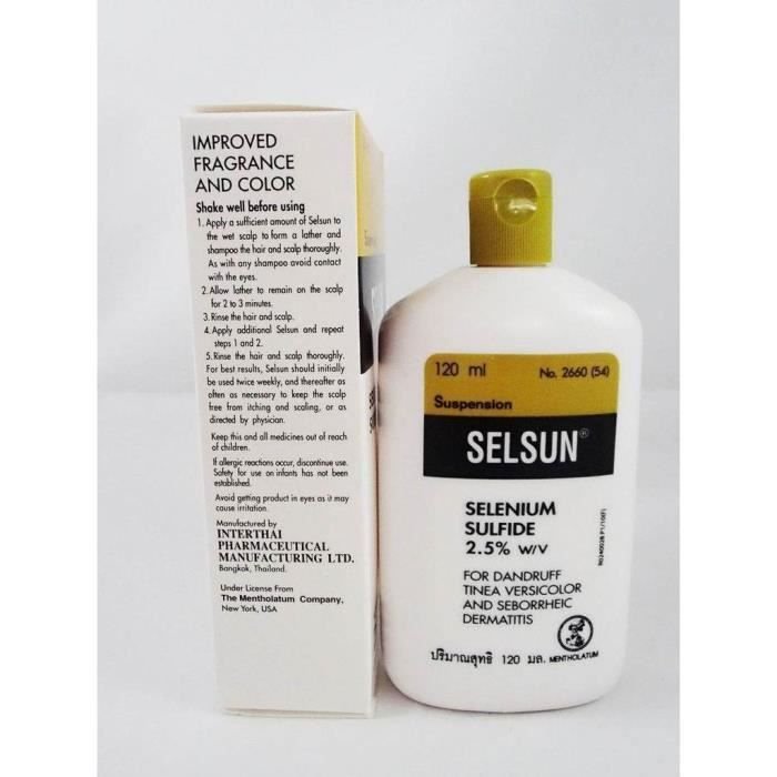 Selsun Sulfide, Шампунь против перхоти 2,5% грибковый дерматит / Против перхоти / Против выпадения волос, 120 мл — фото 4