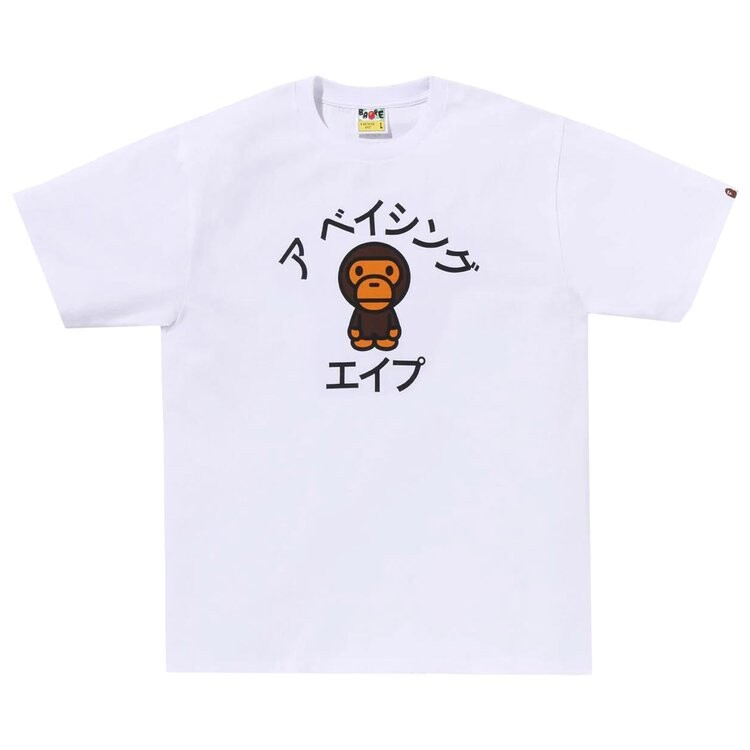 

Футболка BAPE Baby Milo College 'White', белый