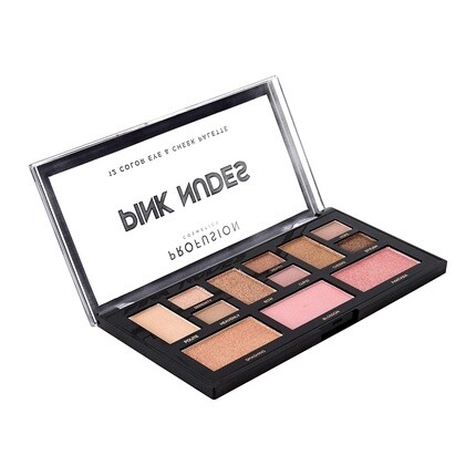 Палитра Mini Artistry из 12 оттенков для глаз и щек Pink Nudes, Profusion Cosmetics — фото 3