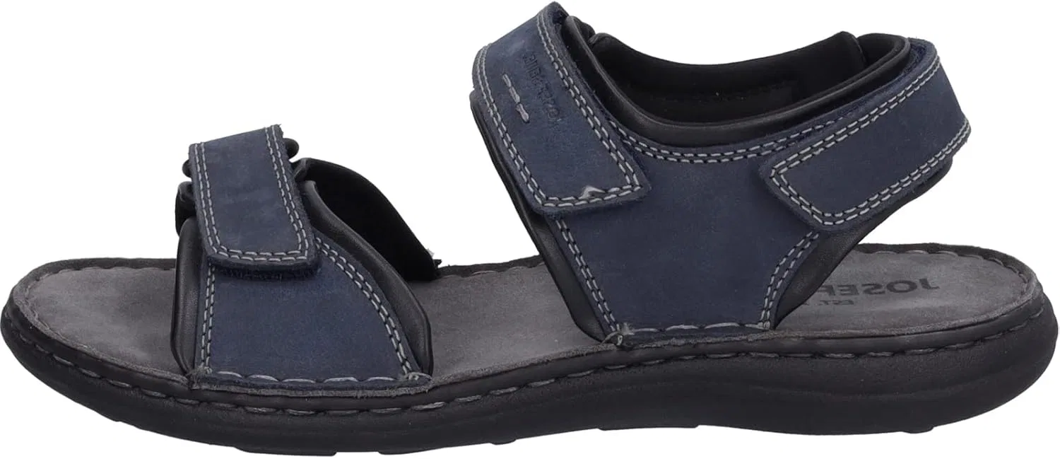 Классические мужские сандалии Josef Seibel Vincent 09, ширина G (стандартная), Blue Jeans Combi — фото 2