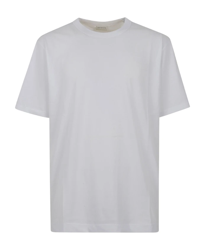 

Хлопковая футболка с круглым вырезом Dries Van Noten, белый