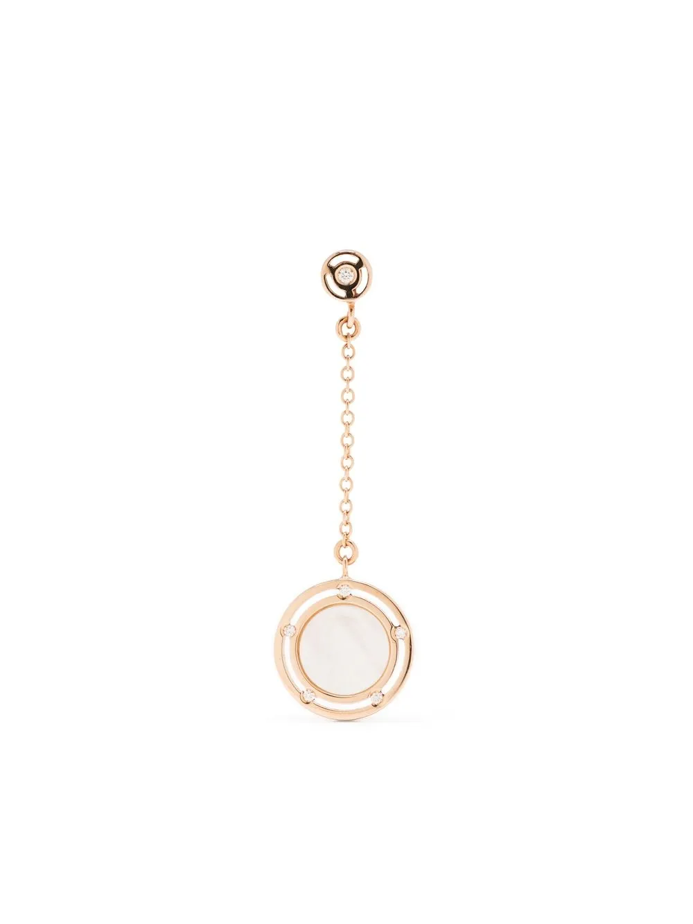 

Серьги-подвески D.Side из розового золота с бриллиантами Damiani, розовый