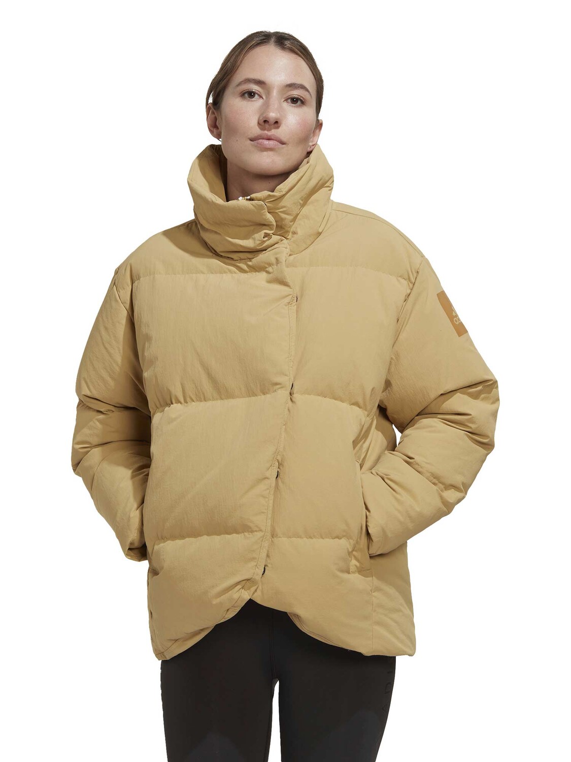 

Куртка Adidas Sportswear Big Baffle Down, бежевый