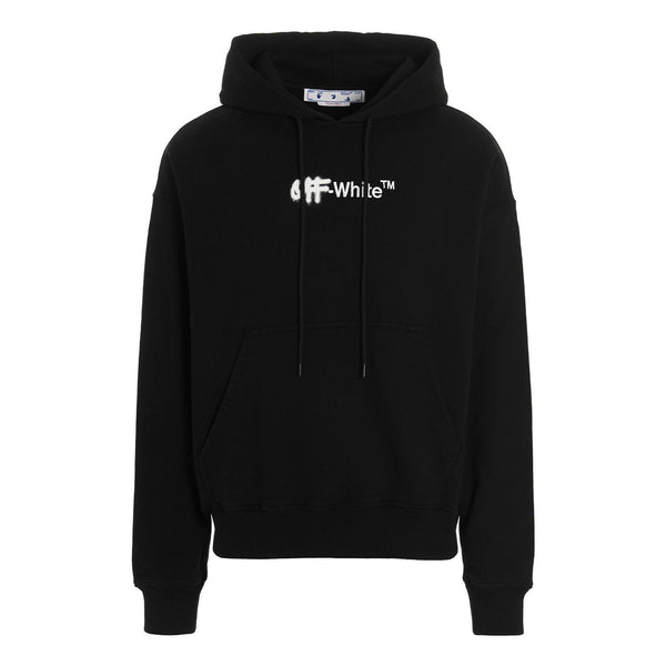 

Толстовка Men's OFF-WHITE FW22 Alphabet Logo Printing Hooded Long Sleeves Loose Fit Black, черный