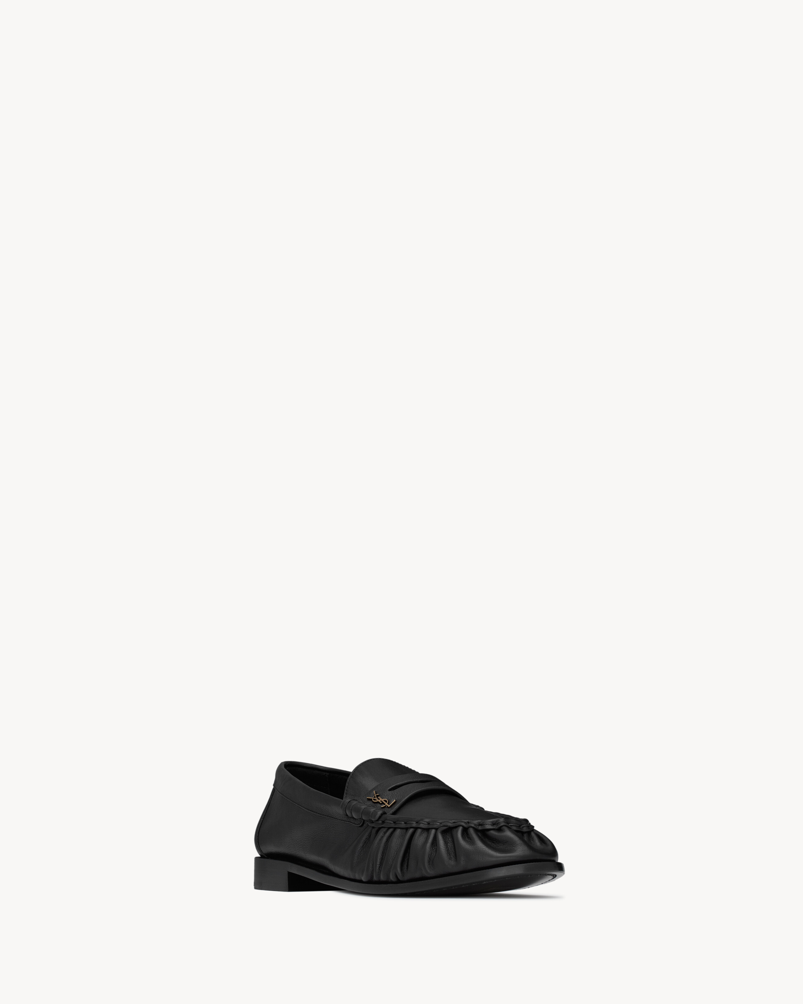 Лоферы из мягкой матовой кожи Saint Laurent, черный — фото 3