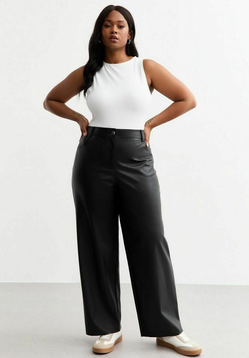 

Кожаные брюки CURVES� New Look Curves, черный