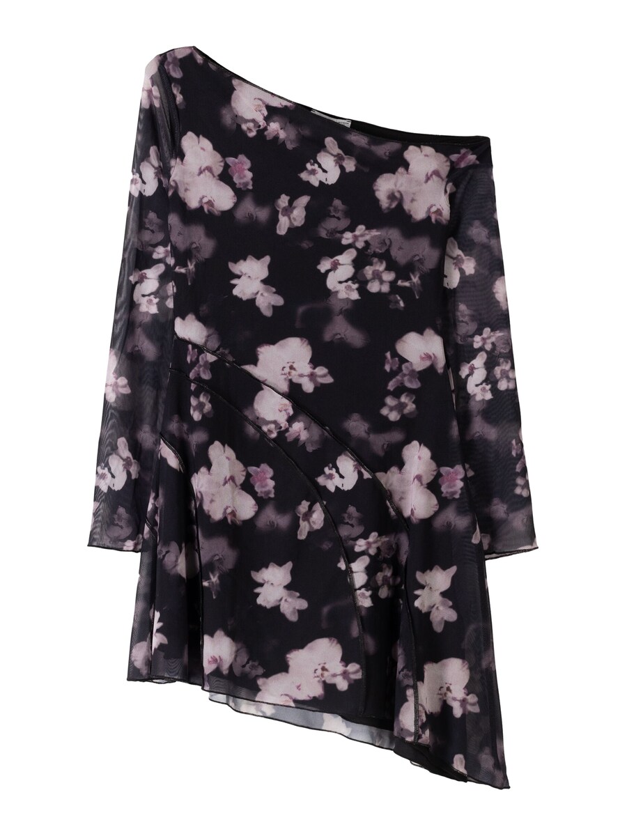 

Платье Bershka, цвет Anthracite/Light grey