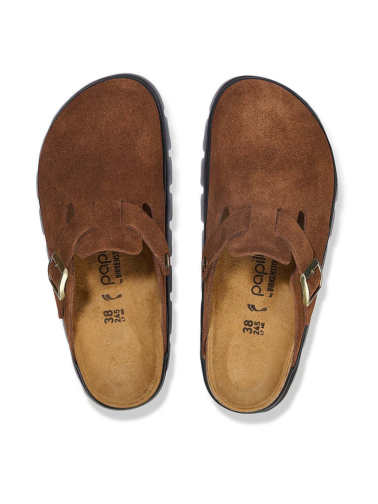 Бостонские массивные сабо Birkenstock, цвет dark tea — фото 2