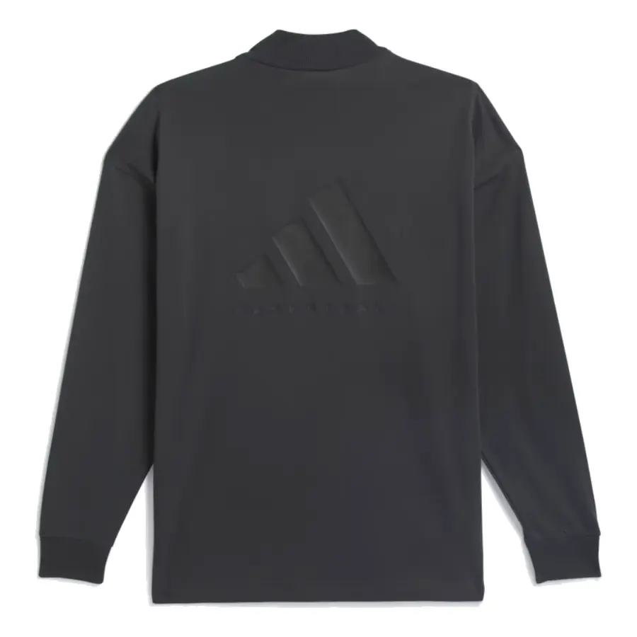 Футболка adidas Basketball Long Sleeve Tee 'Carbon', серый — фото 2