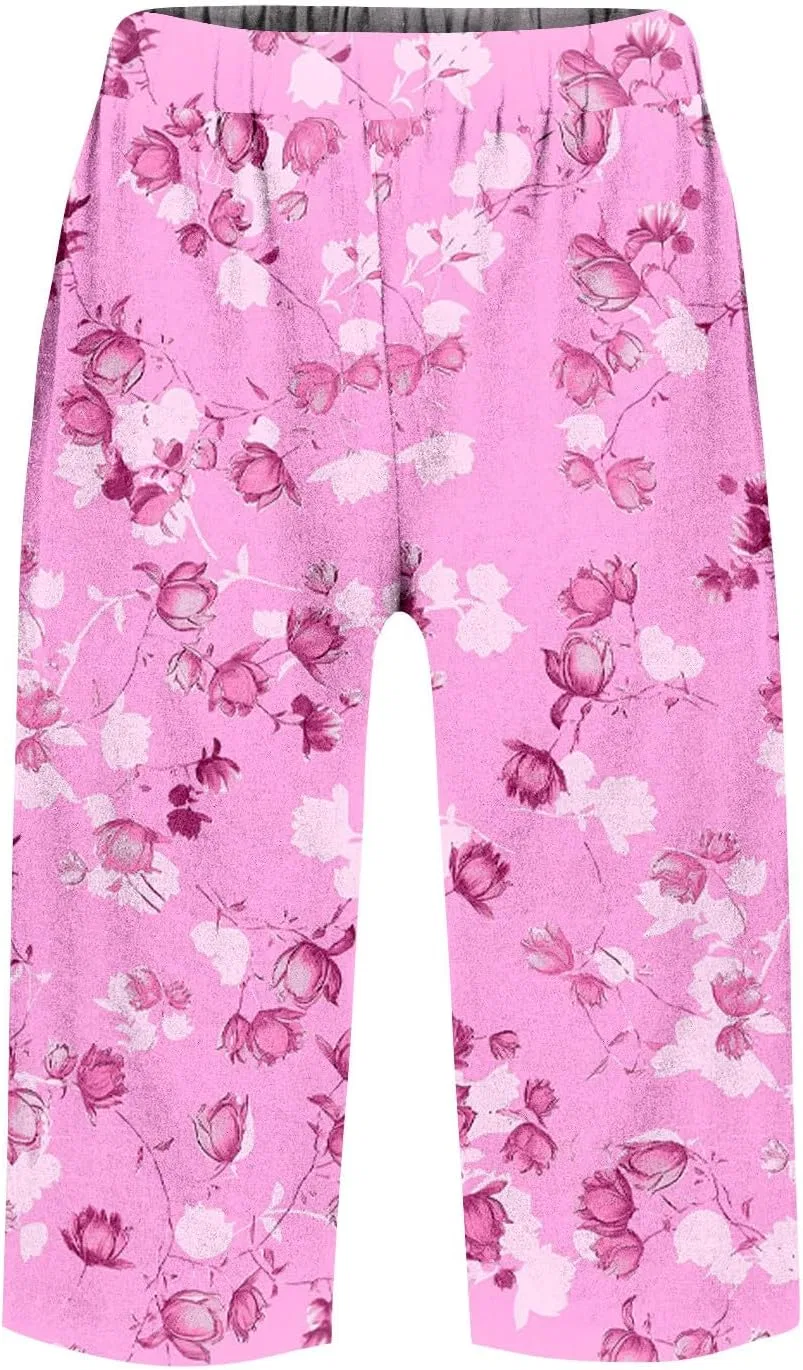 Шорты бермуды женские из хлопка и льна, свободные, высокой посадки, Oi359-light Pink — фото 3